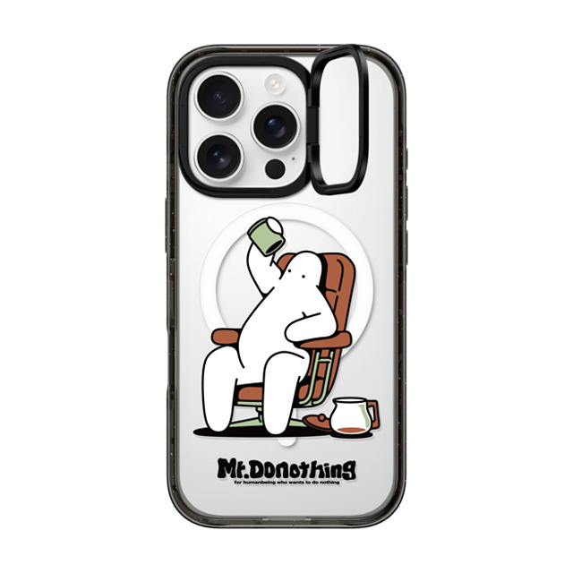 Mr. Donothing x CASETiFY iPhone 16 Pro Case Black インパクトリングスタンドケース MagSafe対応 Need cafeine Mr. Donothing x CASETiFY iPhone 16 Pro Case Black インパクトリングスタンドケース MagSafe対応 Need cafeine