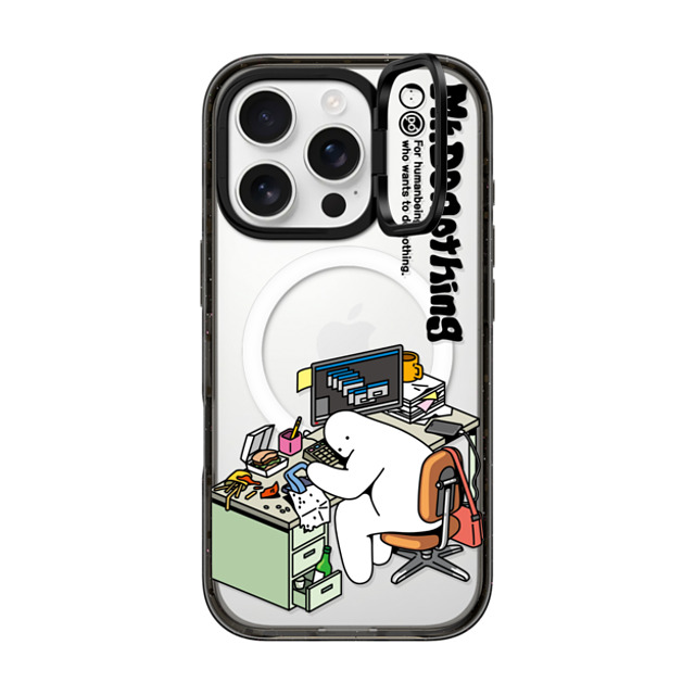 Mr. Donothing x CASETiFY iPhone 16 Pro Case Black インパクトリングスタンドケース MagSafe対応 Work hour (Transparent) Father's Day Mr. Donothing x CASETiFY iPhone 16 Pro Case Black インパクトリングスタンドケース MagSafe対応 Work hour (Transparent) Father's Day