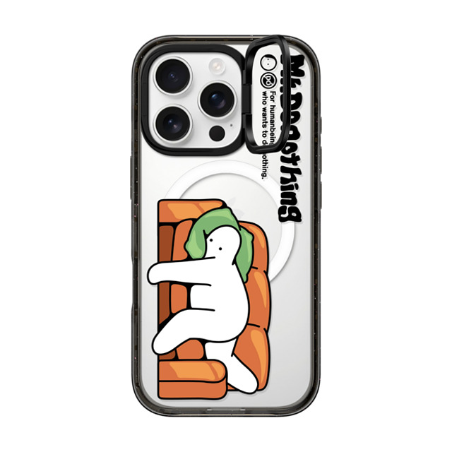 Mr. Donothing x CASETiFY iPhone 16 Pro ケース ブラック インパクトリングスタンドケース MagSafe対応 Sofa Father's Day Mr. Donothing x CASETiFY iPhone 16 Pro ケース ブラック インパクトリングスタンドケース MagSafe対応 Sofa Father's Day