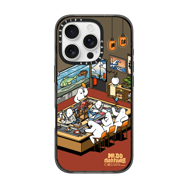Mr. Donothing x CASETiFY iPhone 16 Pro ケース ブラック インパクトケース MagSafe対応 Sushi restaurant Mother's Day Mr. Donothing x CASETiFY iPhone 16 Pro ケース ブラック インパクトケース MagSafe対応 Sushi restaurant Mother's Day