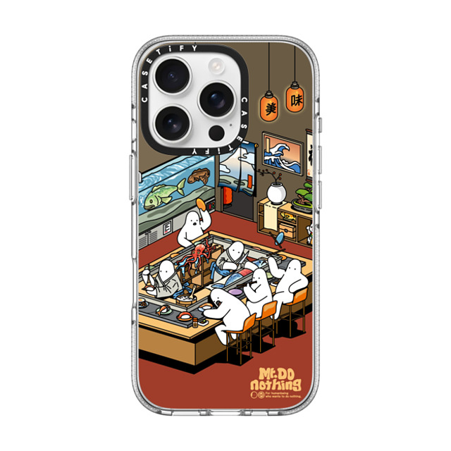 Mr. Donothing x CASETiFY iPhone 16 Pro Case Clear Clear Case MagSafe Compatible Sushi restaurant Mother's Day Mr. Donothing x CASETiFY iPhone 16 Pro Case Clear Clear Case MagSafe Compatible Sushi restaurant Mother's Day