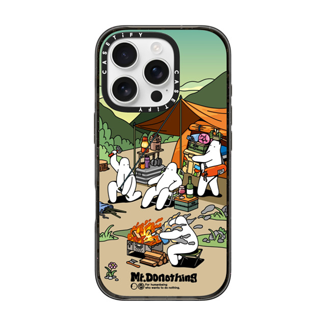 Mr. Donothing x CASETiFY iPhone 16 Pro Case Black Impact Case Lazy camper Back to School Mr. Donothing x CASETiFY iPhone 16 Pro Case Black Impact Case Lazy camper Back to School