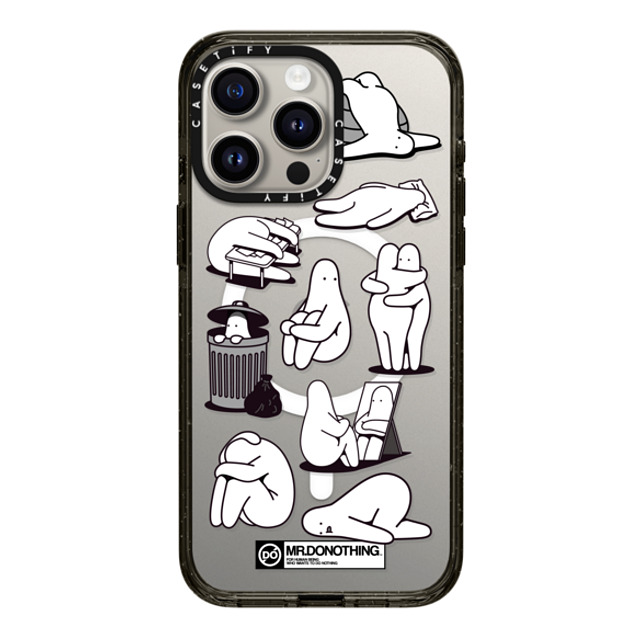 Mr. Donothing x CASETiFY iPhone 15 Pro Max ケース ブラック インパクトケース MagSafe対応 MR. DONOTHING-BLACK & WHITE Mr. Donothing x CASETiFY iPhone 15 Pro Max ケース ブラック インパクトケース MagSafe対応 MR. DONOTHING-BLACK & WHITE