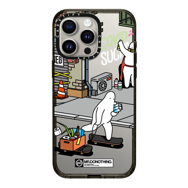 Mr. Donothing x CASETiFY iPhone 15 Pro Max ケース ブラック インパクトケース MR. DONOTHING-SHOPPING