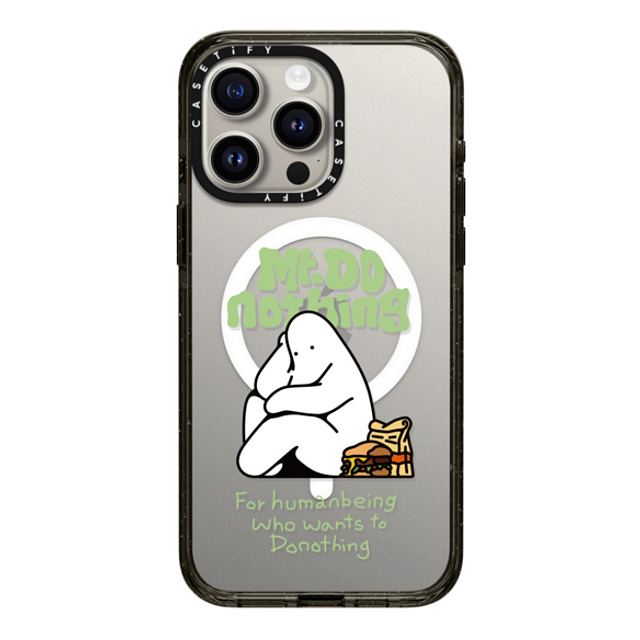 Mr. Donothing x CASETiFY iPhone 15 Pro Max Case Cartoon,Minimalism Black Impact Case MagSafe Compatible Burger Mother's Day Mr. Donothing x CASETiFY iPhone 15 Pro Max Case Cartoon,Minimalism Black Impact Case MagSafe Compatible Burger Mother's Day