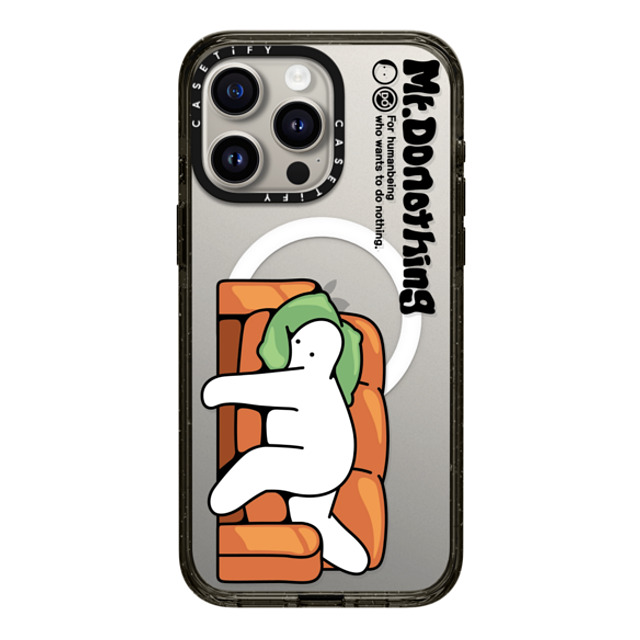 Mr. Donothing x CASETiFY iPhone 15 Pro Max Case ブラック インパクトケース MagSafe対応 Sofa Mother's Day Mr. Donothing x CASETiFY iPhone 15 Pro Max Case ブラック インパクトケース MagSafe対応 Sofa Mother's Day