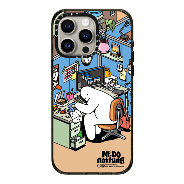 Mr. Donothing x CASETiFY iPhone 15 Pro Max Case ブラック インパクトケース MagSafe対応 Work hour Mother's Day Mr. Donothing x CASETiFY iPhone 15 Pro Max Case ブラック インパクトケース MagSafe対応 Work hour Mother's Day