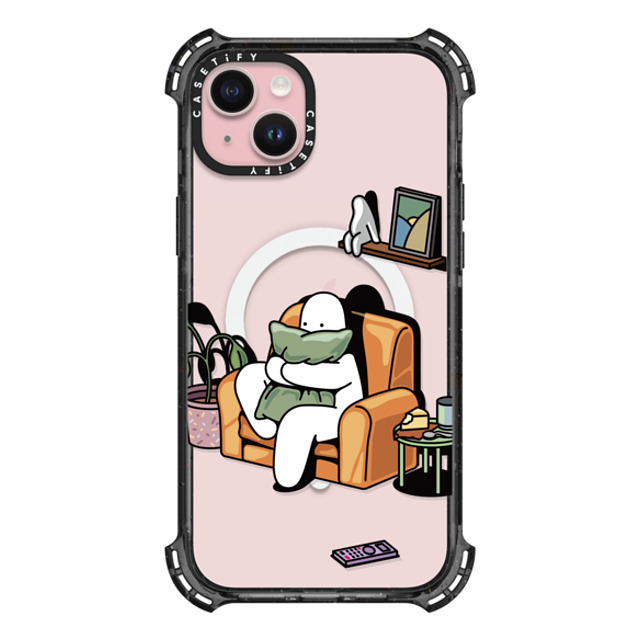 Mr. Donothing x CASETiFY iPhone 15 Plus Case Cartoon,Minimalism Black バウンスケース Horror movie Back to School Mr. Donothing x CASETiFY iPhone 15 Plus Case Cartoon,Minimalism Black バウンスケース Horror movie Back to School