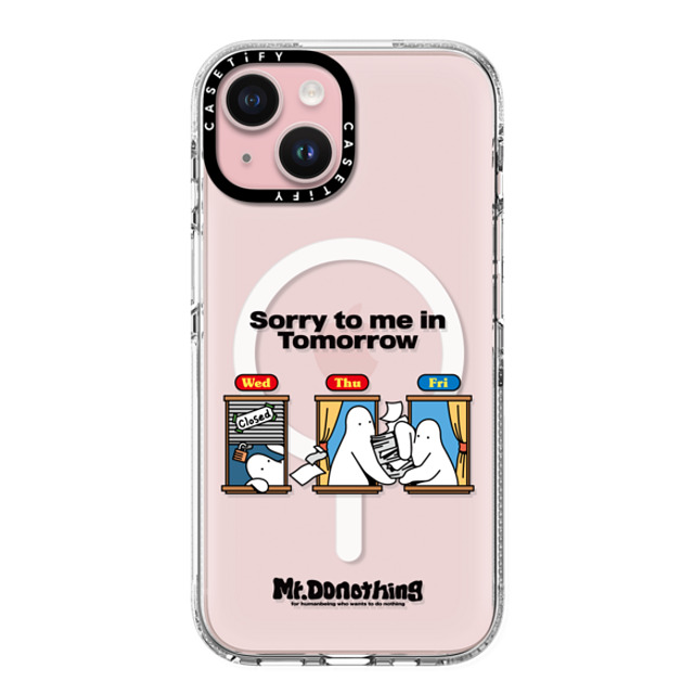 Mr. Donothing x CASETiFY iPhone 15 Case Cartoon,Minimalism クリア クリア ケース MagSafe対応 Sorry to me in tomorrow Mother's Day Mr. Donothing x CASETiFY iPhone 15 Case Cartoon,Minimalism クリア クリア ケース MagSafe対応 Sorry to me in tomorrow Mother's Day
