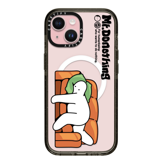 Mr. Donothing x CASETiFY iPhone 15 ケース ブラック インパクトケース MagSafe対応 Sofa Back to School Mr. Donothing x CASETiFY iPhone 15 ケース ブラック インパクトケース MagSafe対応 Sofa Back to School