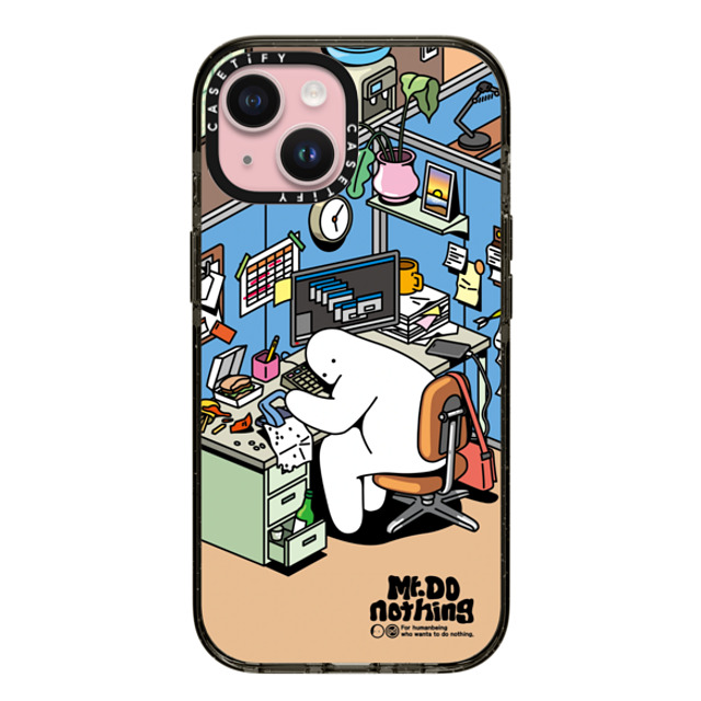 Mr. Donothing x CASETiFY iPhone 15 ケース ブラック インパクトケース MagSafe対応 Work hour Father's Day Mr. Donothing x CASETiFY iPhone 15 ケース ブラック インパクトケース MagSafe対応 Work hour Father's Day
