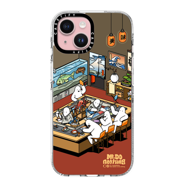 Mr. Donothing x CASETiFY iPhone 15 Case Clear Clear Case MagSafe Compatible Sushi restaurant Mother's Day Mr. Donothing x CASETiFY iPhone 15 Case Clear Clear Case MagSafe Compatible Sushi restaurant Mother's Day