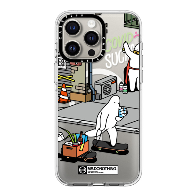 Mr. Donothing x CASETiFY iPhone 15 Pro Max ケース クリア クリア ケース MagSafe対応 MR. DONOTHING-SHOPPING