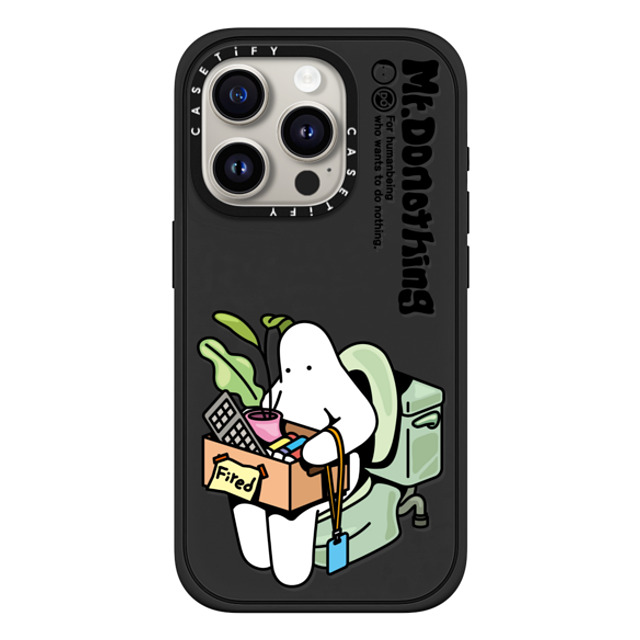Mr. Donothing x CASETiFY iPhone 15 Pro Case マットブラック Impact Case MagSafe Compatible Fired Mother's Day Mr. Donothing x CASETiFY iPhone 15 Pro Case マットブラック Impact Case MagSafe Compatible Fired Mother's Day