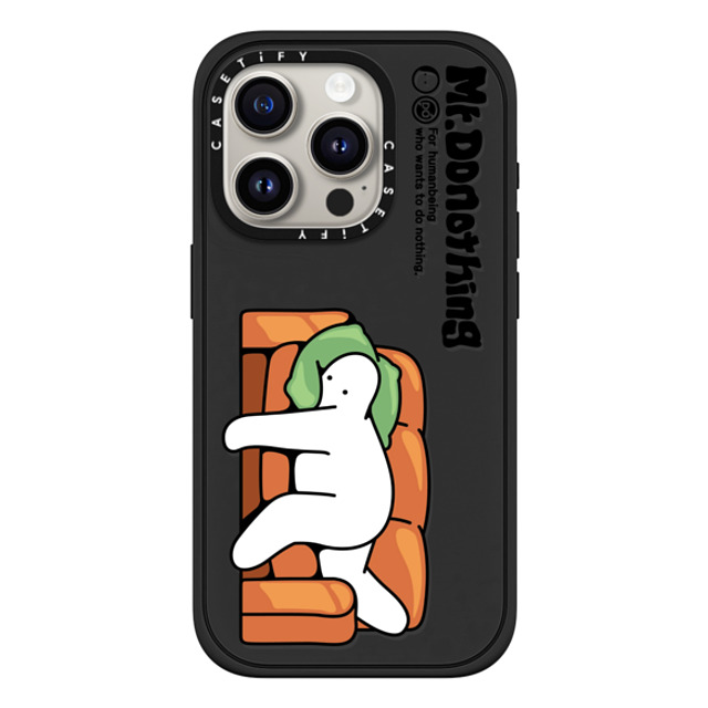 Mr. Donothing x CASETiFY iPhone 15 Pro Case マットブラック Impact Case MagSafe Compatible Sofa Mother's Day Mr. Donothing x CASETiFY iPhone 15 Pro Case マットブラック Impact Case MagSafe Compatible Sofa Mother's Day