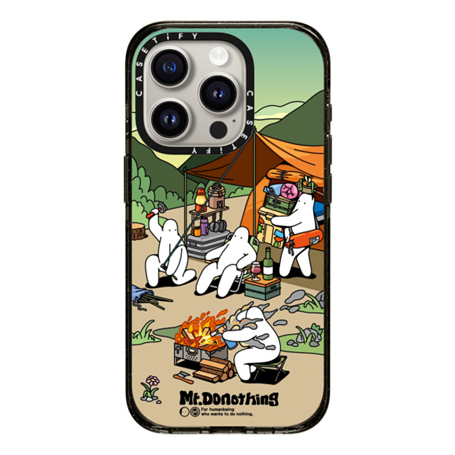 Mr. Donothing x CASETiFY iPhone 15 Pro Case Black Impact Case MagSafe Compatible Lazy camper Back to School Mr. Donothing x CASETiFY iPhone 15 Pro Case Black Impact Case MagSafe Compatible Lazy camper Back to School