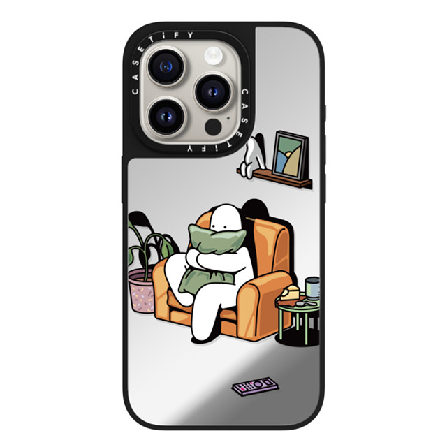 Mr. Donothing x CASETiFY iPhone 15 Pro Case Silver on Black ミラーケース MagSafe対応 Horror movie Mr. Donothing x CASETiFY iPhone 15 Pro Case Silver on Black ミラーケース MagSafe対応 Horror movie