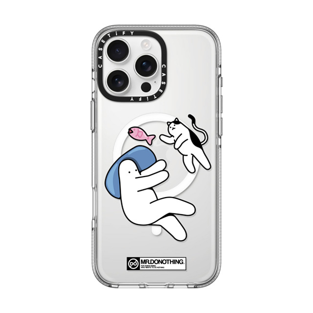 Mr. Donothing x CASETiFY iPhone 16 Pro Max Case Cartoon,Minimalism Clear Clear Case MagSafe Compatible MR. DONOTHING-BLUE PILLOW Mother's Day Mr. Donothing x CASETiFY iPhone 16 Pro Max Case Cartoon,Minimalism Clear Clear Case MagSafe Compatible MR. DONOTHING-BLUE PILLOW Mother's Day