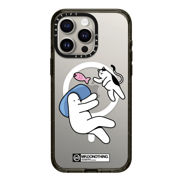 Mr. Donothing x CASETiFY iPhone 15 Pro Max Case Cartoon,Minimalism Black Impact Case MagSafe Compatible MR. DONOTHING-BLUE PILLOW Mother's Day Mr. Donothing x CASETiFY iPhone 15 Pro Max Case Cartoon,Minimalism Black Impact Case MagSafe Compatible MR. DONOTHING-BLUE PILLOW Mother's Day