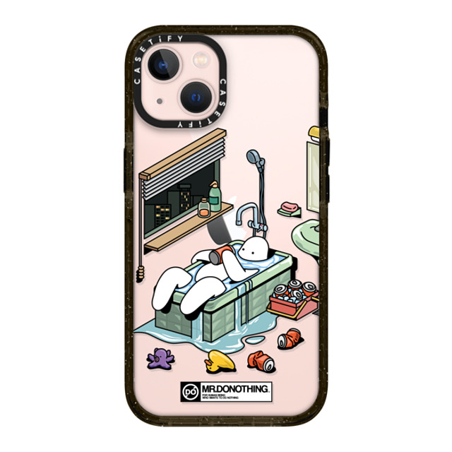 Mr. Donothing x CASETiFY iPhone 13 ケース ブラック インパクトケース MR. DONOTHING-BATH TUB