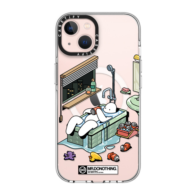 Mr. Donothing x CASETiFY iPhone 13 ケース クリア クリア ケース MagSafe対応 MR. DONOTHING-BATH TUB