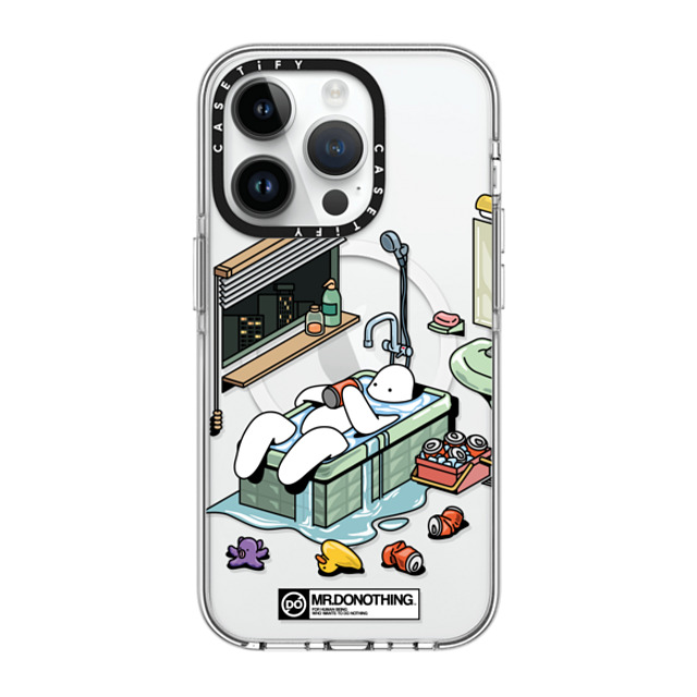 Mr. Donothing x CASETiFY iPhone 14 Pro ケース クリア クリア ケース MagSafe対応 MR. DONOTHING-BATH TUB