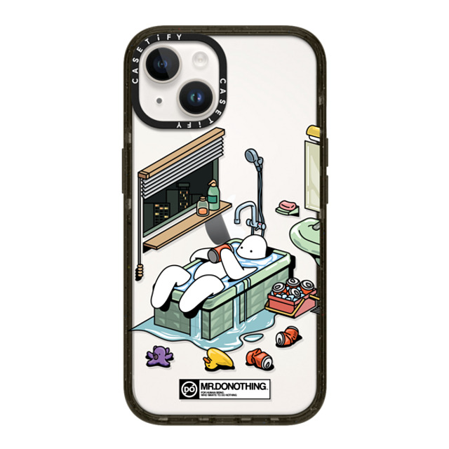 Mr. Donothing x CASETiFY iPhone 14 ケース ブラック インパクトケース MR. DONOTHING-BATH TUB