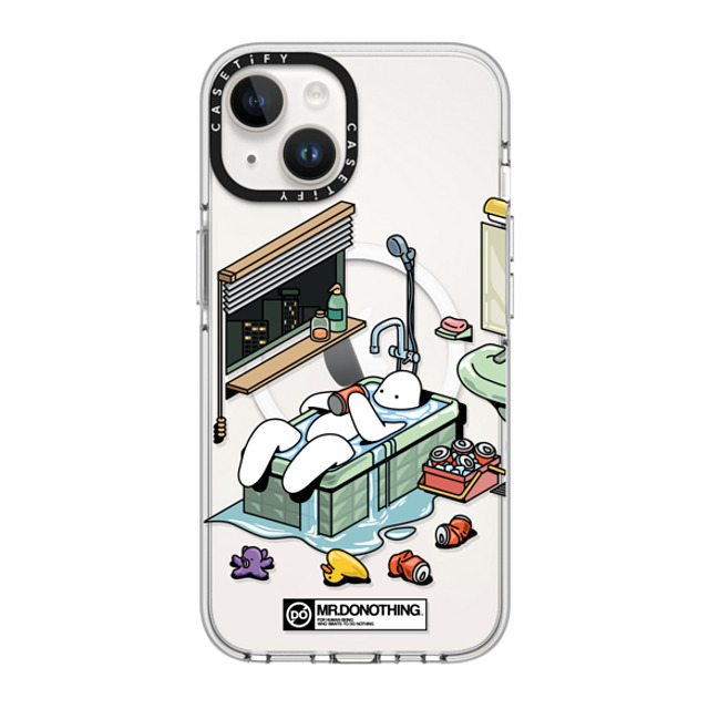 Mr. Donothing x CASETiFY iPhone 14 ケース クリア クリア ケース MagSafe対応 MR. DONOTHING-BATH TUB