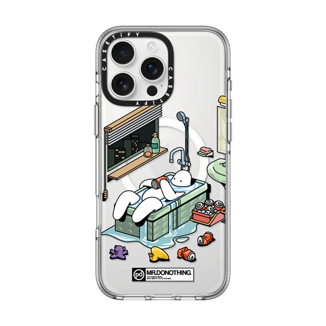 Mr. Donothing x CASETiFY iPhone 16 Pro Max ケース クリア クリア ケース MagSafe対応 MR. DONOTHING-BATH TUB