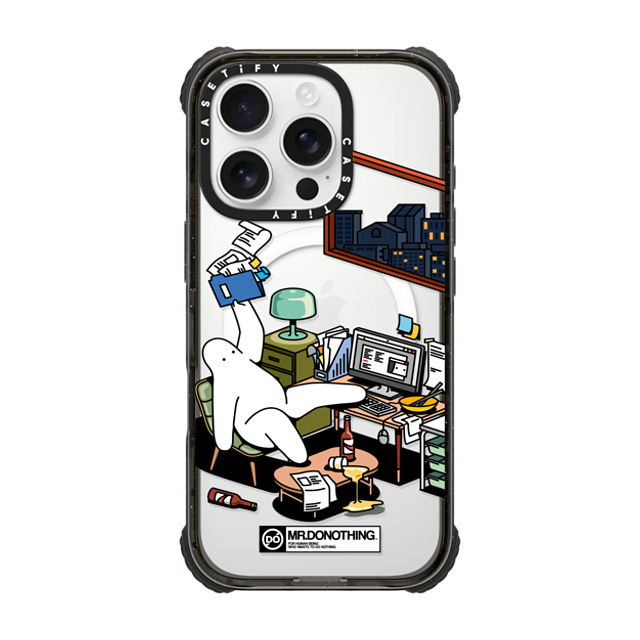 Mr. Donothing x CASETiFY iPhone 16 Pro Case Cartoon,Minimalism Black ウルトラ インパクトケース MagSafe 対応 MR. DONOTHING-WORK FROM HOME Father's Day Mr. Donothing x CASETiFY iPhone 16 Pro Case Cartoon,Minimalism Black ウルトラ インパクトケース MagSafe 対応 MR. DONOTHING-WORK FROM HOME Father's Day