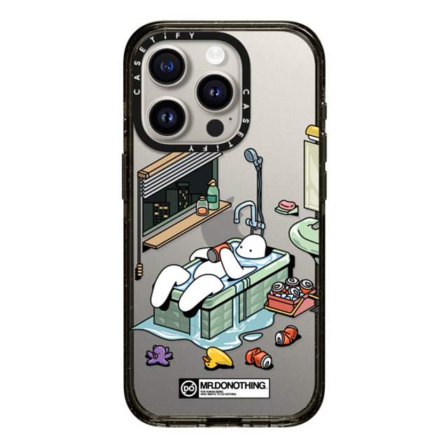 Mr. Donothing x CASETiFY iPhone 15 Pro ケース ブラック インパクトケース MR. DONOTHING-BATH TUB