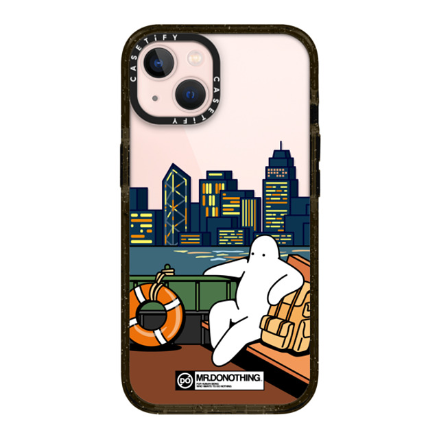 Mr. Donothing x CASETiFY iPhone 13 ケース ブラック インパクトケース MR. DONOTHING-TRIP TO H. K