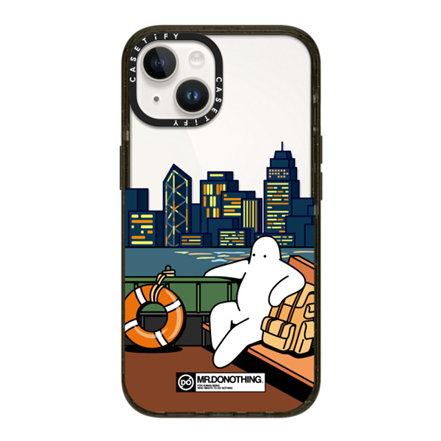 Mr. Donothing x CASETiFY iPhone 14 ケース ブラック インパクトケース MR. DONOTHING-TRIP TO H. K