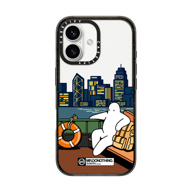 Mr. Donothing x CASETiFY iPhone 16 ケース ブラック インパクトケース MR. DONOTHING-TRIP TO H. K