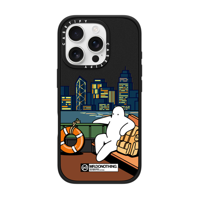 Mr. Donothing x CASETiFY iPhone 16 Pro ケース マットブラック インパクトケース MR. DONOTHING-TRIP TO H. K