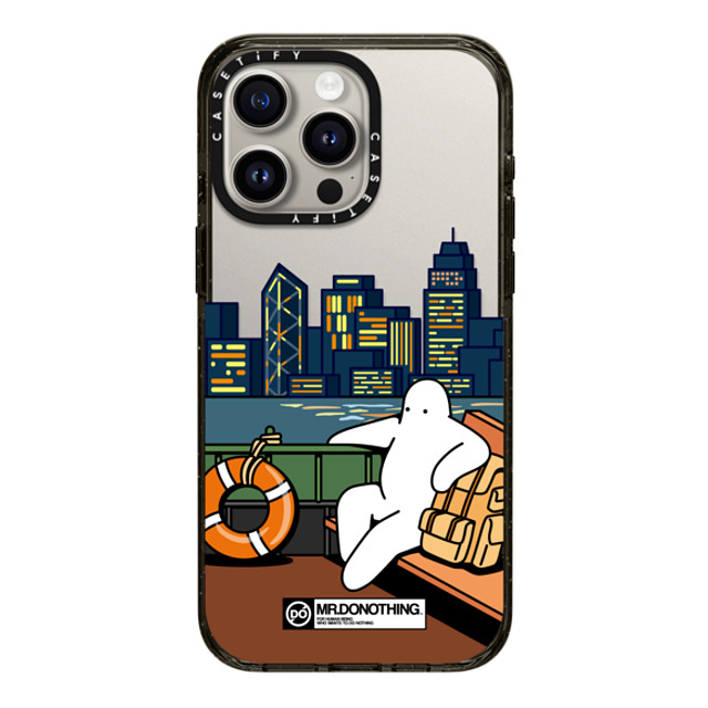 Mr. Donothing x CASETiFY iPhone 15 Pro Max ケース ブラック インパクトケース MR. DONOTHING-TRIP TO H. K