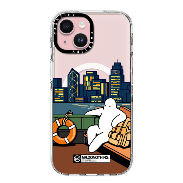 Mr. Donothing x CASETiFY iPhone 15 ケース クリア クリア ケース MagSafe対応 MR. DONOTHING-TRIP TO H. K