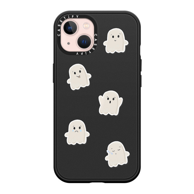 GMF Designs x CASETiFY iPhone 13 ケース マットブラック インパクトケース MagSafe対応 Lil Ghosts Phone Case by GMF Designs