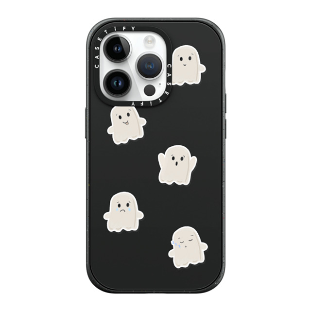 GMF Designs x CASETiFY iPhone 14 Pro ケース マットブラック インパクトケース MagSafe対応 Lil Ghosts Phone Case by GMF Designs