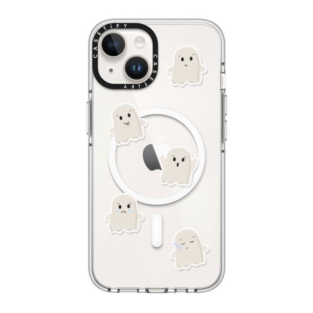 GMF Designs x CASETiFY iPhone 14 ケース クリア クリア ケース MagSafe対応 Lil Ghosts Phone Case by GMF Designs