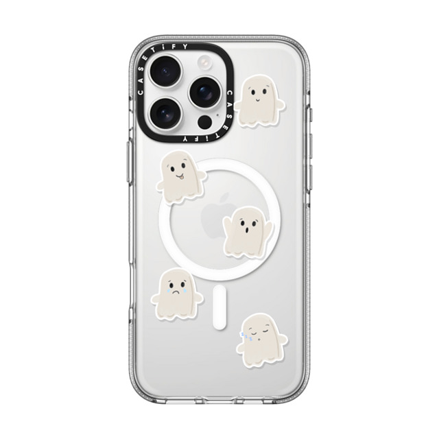 GMF Designs x CASETiFY iPhone 16 Pro Max Case Sticker,Cartoon Clear Clear Case MagSafe Compatible Lil Ghosts Phone Case by GMF Designs Father's Day GMF Designs x CASETiFY iPhone 16 Pro Max Case Sticker,Cartoon Clear Clear Case MagSafe Compatible Lil Ghosts Phone Case by GMF Designs Father's Day