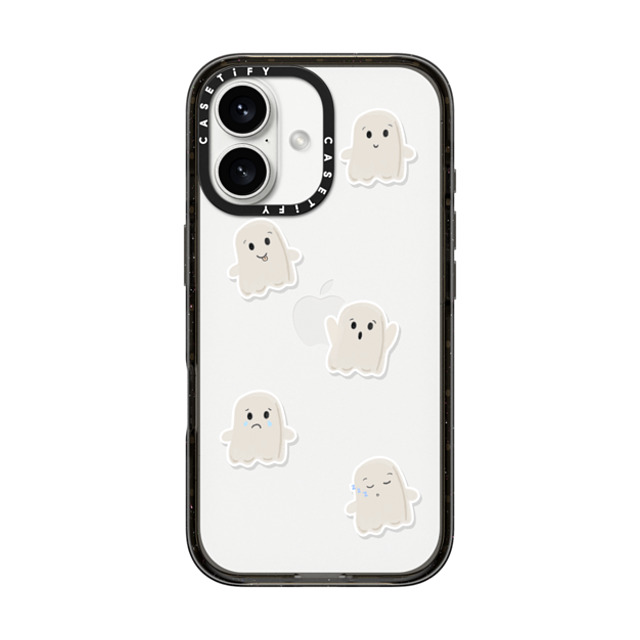 GMF Designs x CASETiFY iPhone 16 ケース ブラック インパクトケース Lil Ghosts Phone Case by GMF Designs