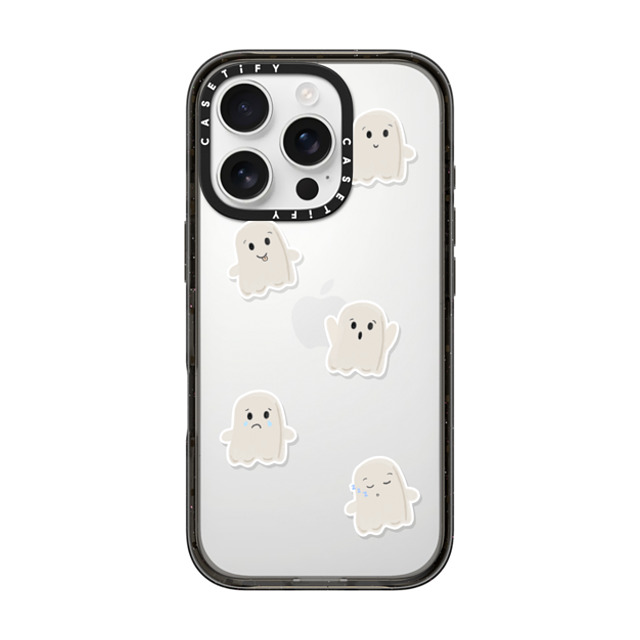 GMF Designs x CASETiFY iPhone 16 Pro ケース ブラック インパクトケース Lil Ghosts Phone Case by GMF Designs