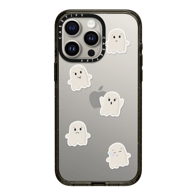 GMF Designs x CASETiFY iPhone 15 Pro Max ケース ブラック インパクトケース Lil Ghosts Phone Case by GMF Designs