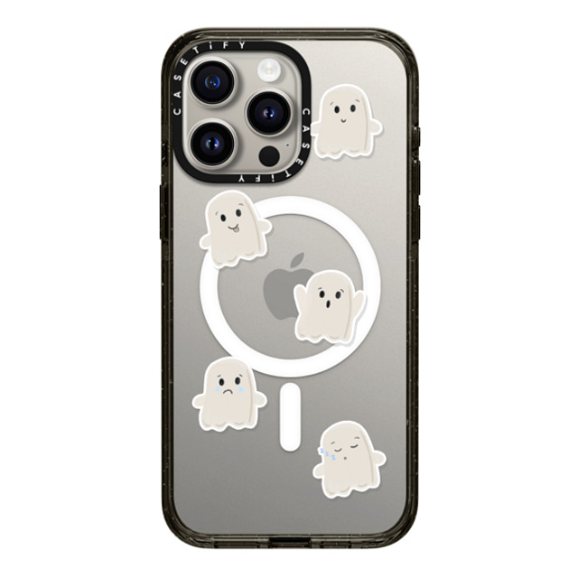 GMF Designs x CASETiFY iPhone 15 Pro Max ケース ブラック インパクトケース MagSafe対応 Lil Ghosts Phone Case by GMF Designs