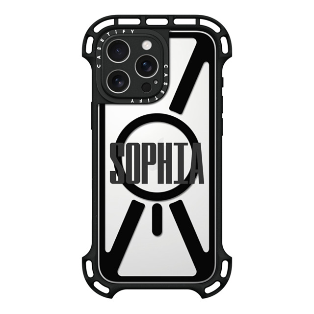 CASETiFY iPhone 16 Pro Max Case Black ウルトラ バウンスケース MagSafe対応 Custom Case - sophia CASETiFY iPhone 16 Pro Max Case Black ウルトラ バウンスケース MagSafe対応 Custom Case - sophia