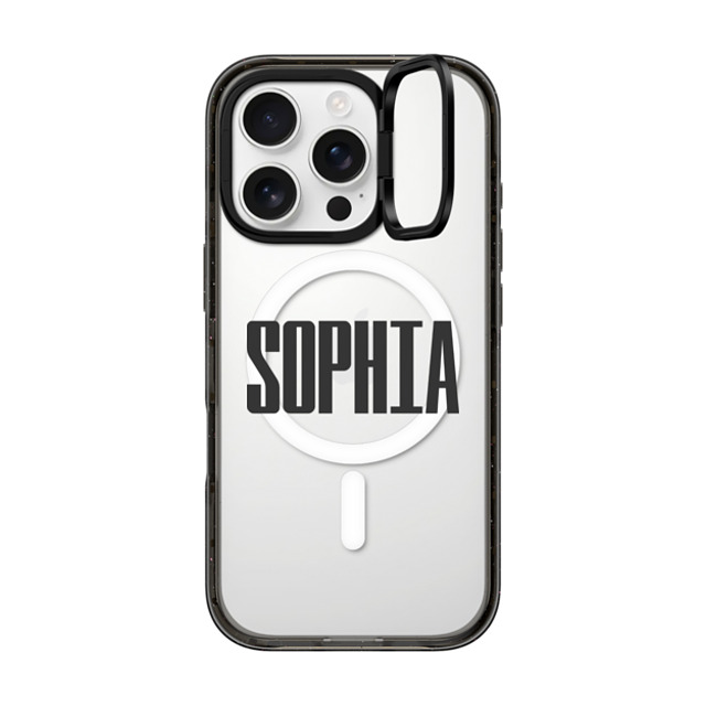 CASETiFY iPhone 16 Pro Case Black インパクトリングスタンドケース MagSafe対応 Custom Case - sophia CASETiFY iPhone 16 Pro Case Black インパクトリングスタンドケース MagSafe対応 Custom Case - sophia