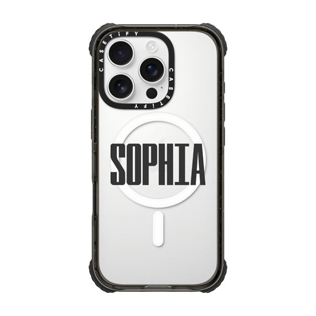 CASETiFY iPhone 16 Pro Case Black ウルトラ インパクトケース MagSafe 対応 Custom Case - sophia CASETiFY iPhone 16 Pro Case Black ウルトラ インパクトケース MagSafe 対応 Custom Case - sophia