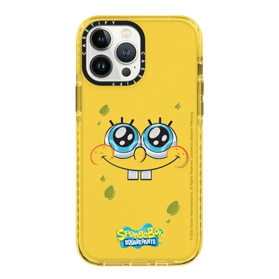 CASETiFY x SpongeBob iPhone 13 Pro Max Puffy Case - Yellow (Spongebob)