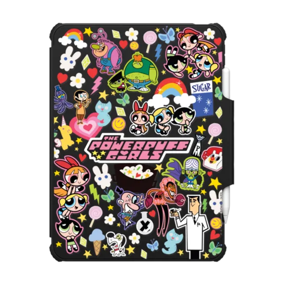 iPad Impact Folio iPad Air 11-inch (M2) Case - The Powerpuff Girls Stickermania iPad Case